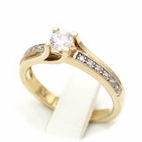 Μονόπετρο δαχτυλίδι χρυσό - GDZ324