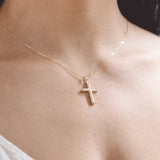 Βαπτιστικός σταυρός Τριάντος με αλυσίδα