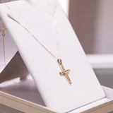 Βαπτιστικός σταυρός Τριάντος με αλυσίδα