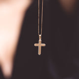 Βαπτιστικός σταυρός Τριάντος με αλυσίδα