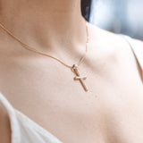 Βαπτιστικός σταυρός Τριάντος με αλυσίδα