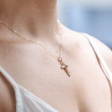 Βαπτιστικός σταυρός με αλυσίδα