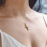 Βαπτιστικός σταυρός με αλυσίδα