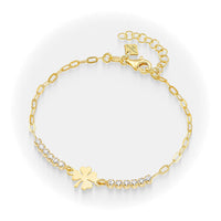 Ασημένιο βραχιόλι Vogue με λευκά ζιργκόν