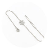 Ασημένιο επιπλατινωμένο βραχιόλι 925 με πέτρες ζιργκόν