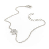 Ασημένιο επιπλατινωμένο βραχιόλι 925 με πέτρες ζιργκόν