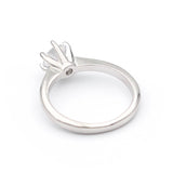 Ασημένιο γυναικείο δαχτυλίδι με λευκή πέτρα