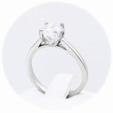 Ασημένιο δαχτυλίδι με λευκό ζιργκόν