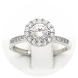 Ασημένιο δαχτυλίδι ροζέτα 925 με μοϊσανίτη