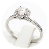 Ασημένιο δαχτυλίδι με μοϊσανίτη