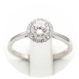 Ασημένιο δαχτυλίδι με μοϊσανίτη