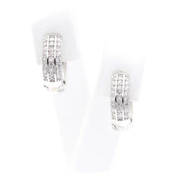 Ασημένια σκουλαρίκια 925 κρίκοι με λευκά ζιργκόν