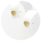 Ασημένια επιχρυσωμένα σκουλαρίκια 925 με καρδιές