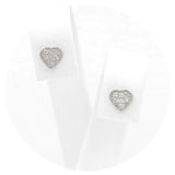 Ασημένια σκουλαρίκια 925 με καρδιές
