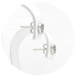 Ασημένια σκουλαρίκια 925 με καρδιές