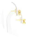 Ασημένια επιχρυσωμένα σκουλαρίκια