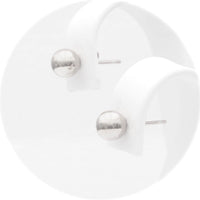 Ασημένια σκουλαρίκια μπίλιες 6.00mm