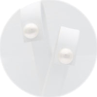 Ασημένια σκουλαρίκια με μαργαριτάρια 7.80mm