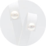 Ασημένια σκουλαρίκια με μαργαριτάρια 8.50mm