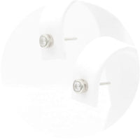 Ασημένια σκουλαρίκια με πέτρες ζιργκόν 4.20mm