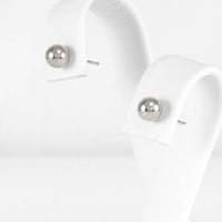 Ασημένια σκουλαρίκια μπίλιες 5.00mm