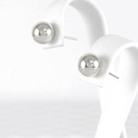 Ασημένια σκουλαρίκια μπίλιες 8.00mm