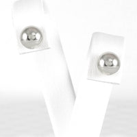 Ασημένια σκουλαρίκια μπίλιες 8.00mm