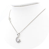 Ασημένιο κολιέ με μοτίφ φεγγάρι και καρδιά