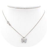 Ασημένιο κολιέ 925 με σχέδιο πεταλούδα