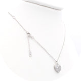 Ασημένιο γυναικείο κολιέ 925 με μενταγιόν καρδιά