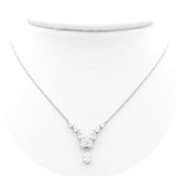 Ασημένιο γυναικείο κολιέ 925 με λευκές πέτρες