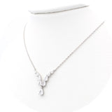 Ασημένιο γυναικείο κολιέ 925 με λευκές πέτρες