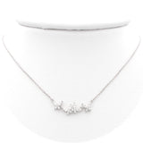 Ασημένιο επιπλατινωμένο κολιέ 925 με μοτίφ πεταλούδες