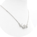 Ασημένιο επιπλατινωμένο κολιέ 925 με μοτίφ πεταλούδες