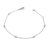 Λευκόχρυσο βραχιόλι