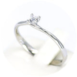 Μονόπετρο δαχτυλίδι λευκόχρυσο - WD399