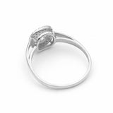 Μονόπετρο δαχτυλίδι λευκόχρυσο - WD437