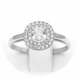 Μονόπετρο δαχτυλίδι λευκόχρυσο - WD437