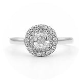 Μονόπετρο δαχτυλίδι λευκόχρυσο - WD437