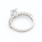 Μονόπετρο δαχτυλίδι λευκόχρυσο - WD440