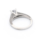 Μονόπετρο δαχτυλίδι λευκόχρυσο - WD442