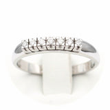 Λευκόχρυσο δαχτυλίδι σειρέ με διαμάντια - WDX148