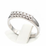 Λευκόχρυσο δαχτυλίδι σειρέ με διαμάντια - WDX148