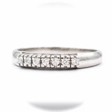 Λευκόχρυσο δαχτυλίδι σειρέ με διαμάντια - WDX148