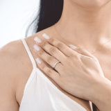 Λευκόχρυσο δαχτυλίδι - WDZ302