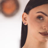 Λευκόχρυσα σκουλαρίκια