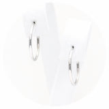 Λευκόχρυσα σκουλαρίκια