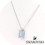 Swarovski λευκόχρυσο κολιέ