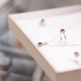 Λευκόχρυσο κολιέ