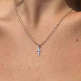 Λευκόχρυσο κολιέ